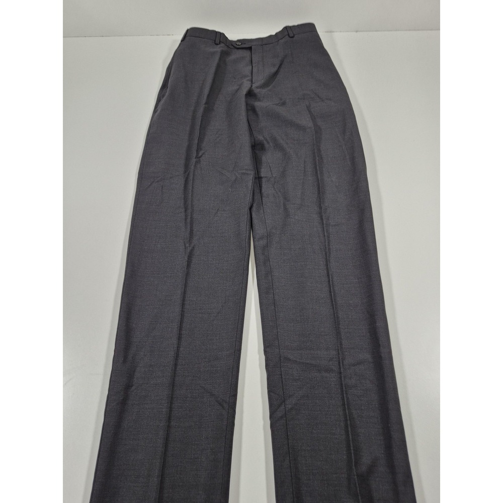 Woo Dress Pants Men's 38x36 Gray Flat Front Straight Formal Unhemmed NWT